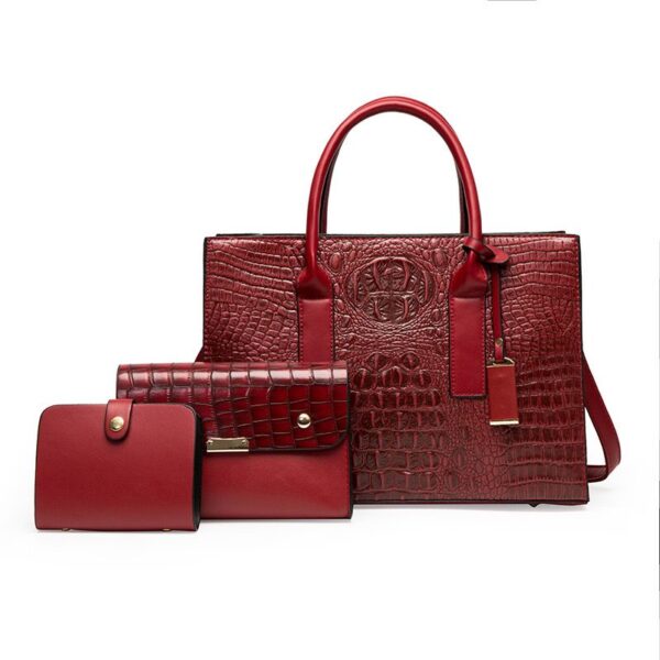 3-in-1 Croc Pattern Handbag - Image 2